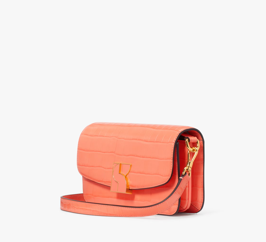 Dakota Croc-embossed Small Crossbody
